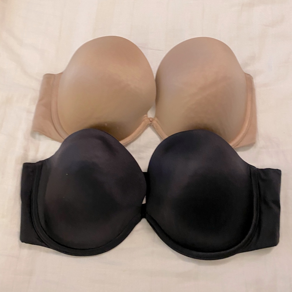 2 Victoria Secret strapless bras